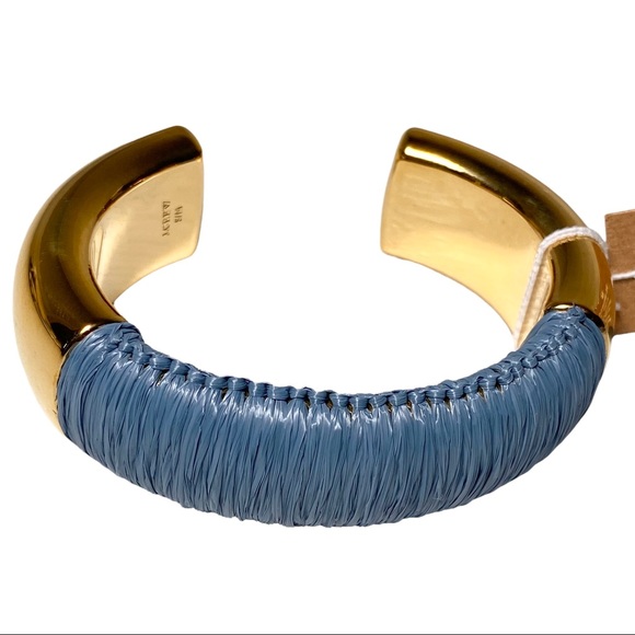 J. Crew Bracelet Cuff S-M 2-1/4” Cotton Raffia-Wrapped BG692 - Picture 2 of 10